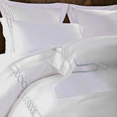 Lorenz Embroidered Cotton Duvet Cover Set